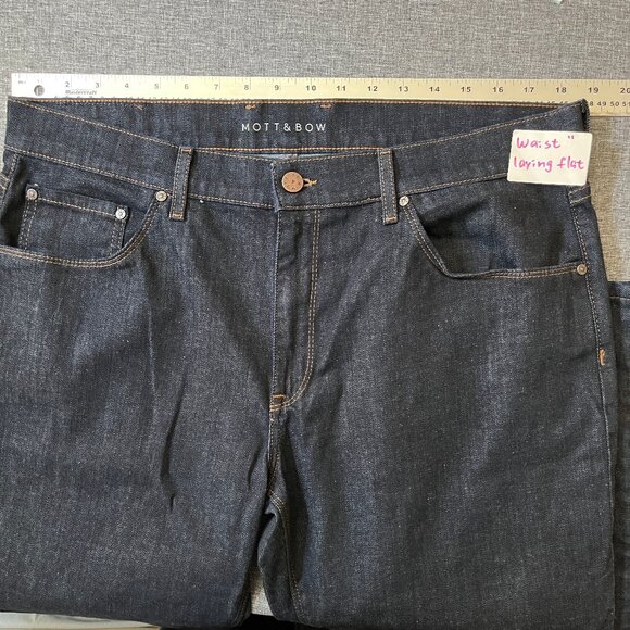 Mott & Bow Straight Fit Stretch Jeans - Men's Size 38*32 - Blue - Picture 7 of 13
